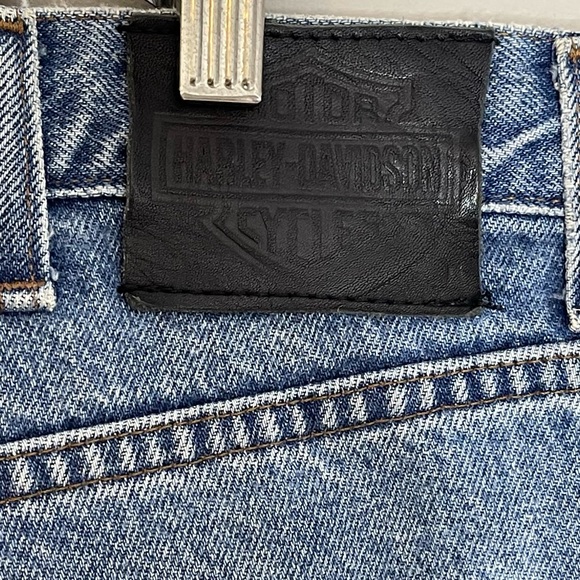 Harley Davidson Mens Genuine Motor Medium Wash Straight Leg Jeans size 40 x 30 - Picture 7 of 13